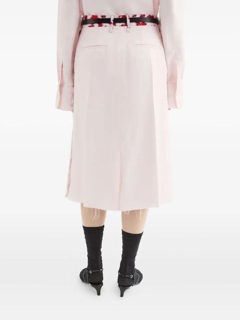 Jil Sander floral-print midi skirt - Pink