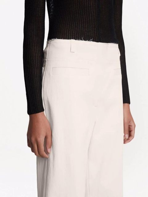 Proenza Schouler mid-rise bootcut trousers - White