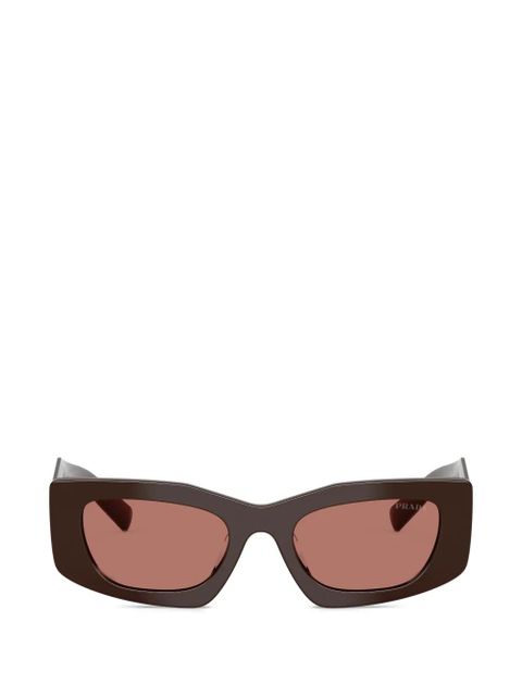 Prada Eyewear geometric-frame sunglasses - Brown - zdjęcie produktu nr 1