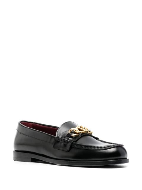 Valentino Garavani VCHAIN leather loafers - Black - zdjęcie produktu nr 2
