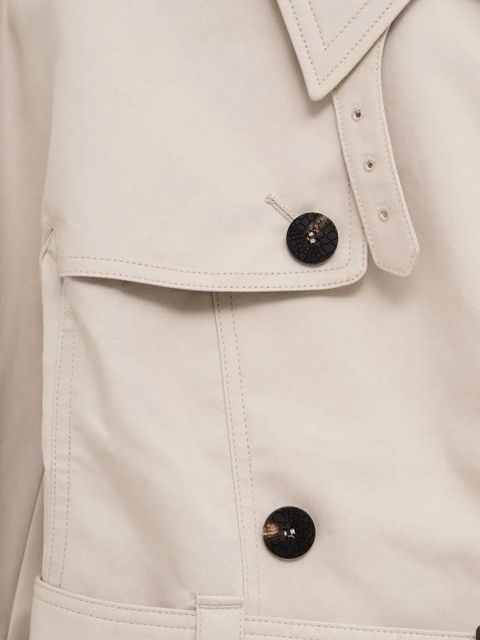 Jacquemus double-breasted belted trench coat - White