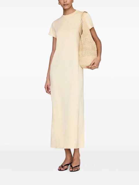 ANINE BING Wynne short-sleeved midi dress - Yellow