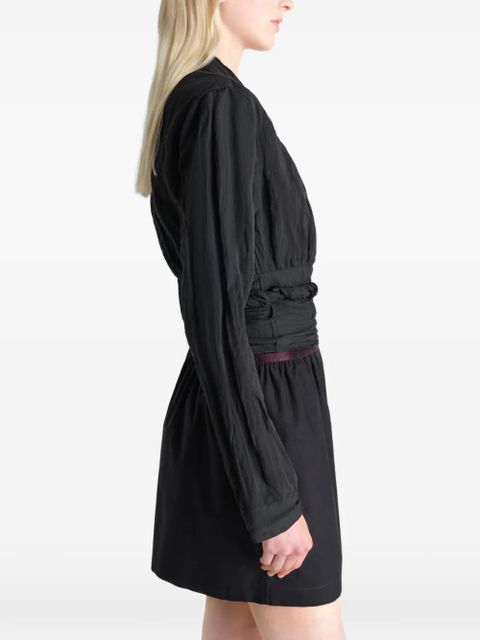 LEMAIRE V-neck long-sleeve top - Black