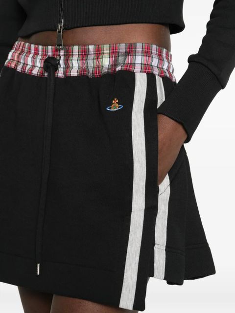 Vivienne Westwood stripe-trim mini skirt - Black