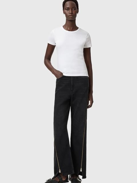 AllSaints t-shirt bawełniany damski kolor biały W285JC