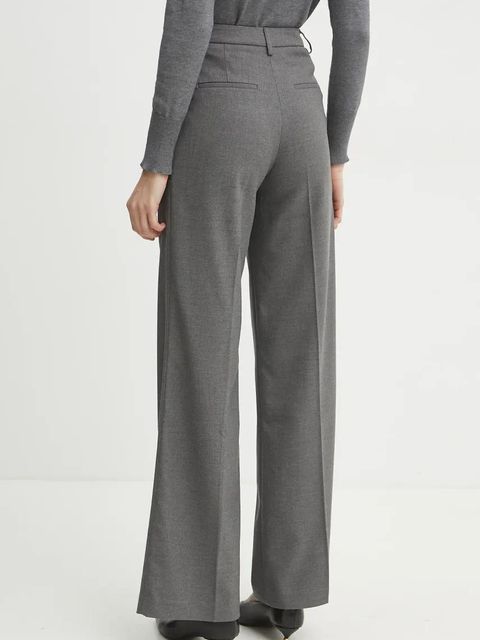 Morgan spodnie PANIS.F damskie kolor szary szerokie high waist PANIS.F - zdjęcie produktu nr 2