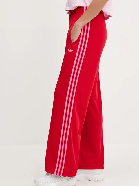 adidas Originals spodnie dresowe Firebird damskie kolor czerwony wzorzyste JW1225 - zdjęcie produktu nr 1