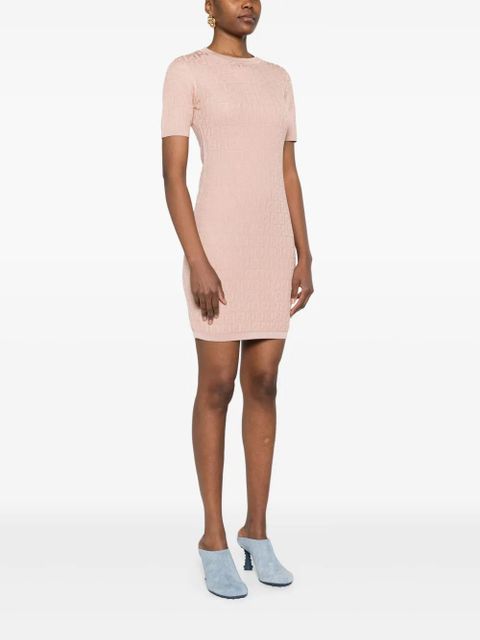 FENDI monogram mini dress - Pink
