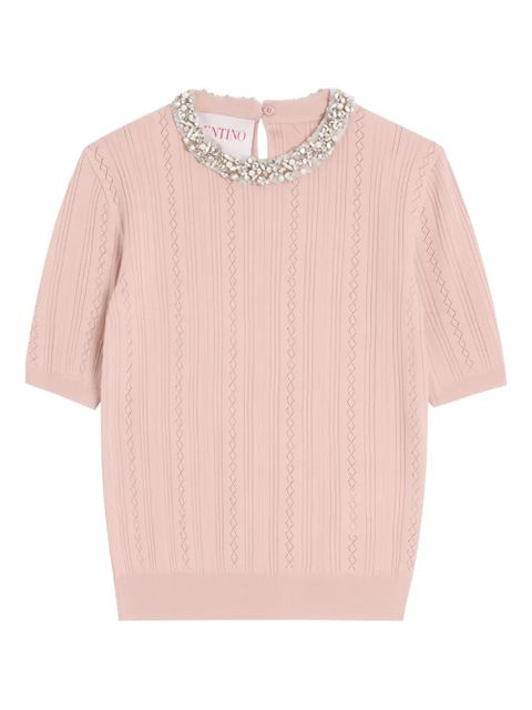 Valentino Garavani embroidered T-shirt - Pink