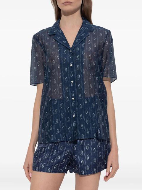 Tory Burch Camp shirt - Blue - zdjęcie produktu nr 2