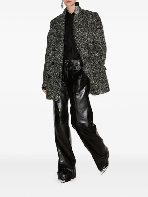 ISABEL MARANT Ciara leather trousers - Black