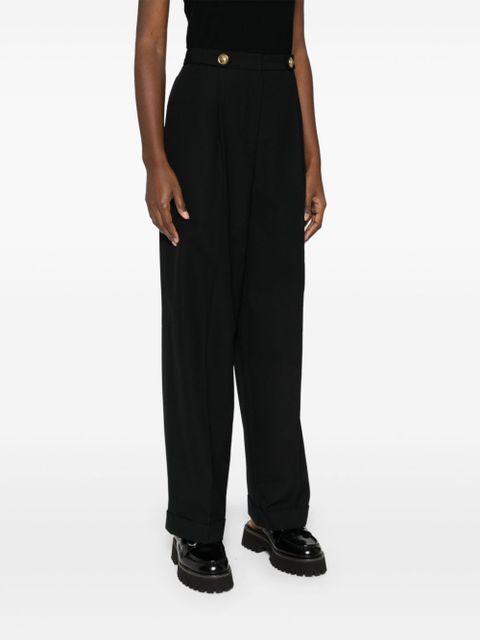 SANDRO high-waist tailored trousers - Black