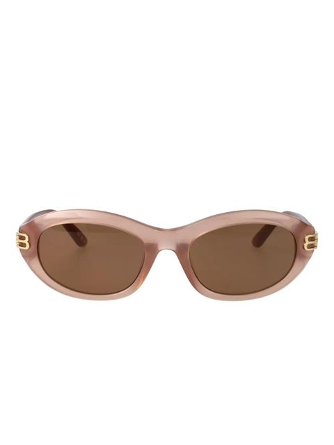 Balenciaga Eyewear oval-frame sunglasses - Neutrals