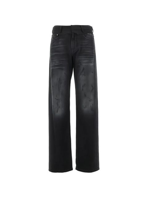 MM6 Maison Margiela contrast waist jeans - Black - zdjęcie produktu nr 1