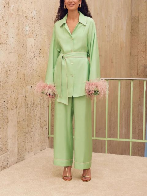 Sleeper satin pajama set - Green