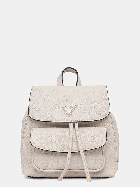 Guess plecak CRESIDIA damski kolor beżowy mały z aplikacją HWPD98 88310 - zdjęcie produktu nr 1