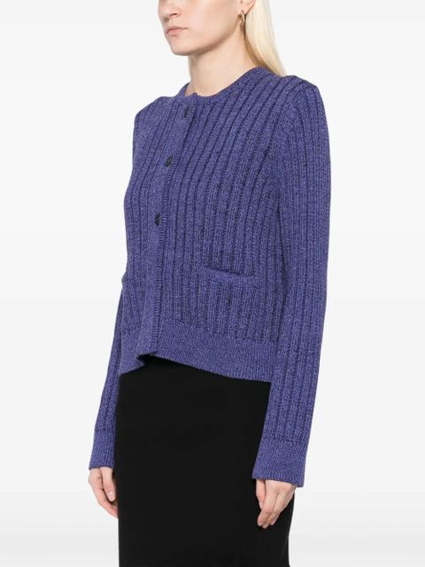 JW Anderson cropped buttoned cardigan - Purple
