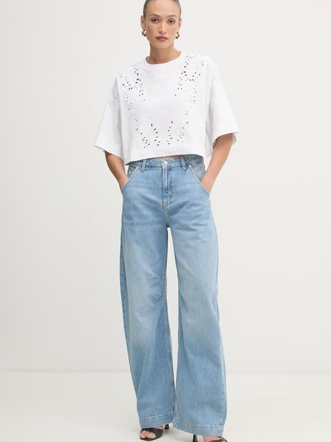 BOSS Orange t-shirt oversize damski z bawełną C Ephilas 2 - zdjęcie produktu nr 1