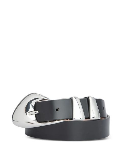 BY FAR Moore metal-buckle belt - Black - zdjęcie produktu nr 1