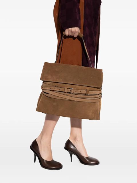 Moschino belted handle tote bag - Brown - zdjęcie produktu nr 2