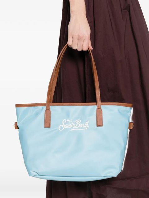 MC2 Saint Barth embroidered-logo tote bag - Blue - zdjęcie produktu nr 2