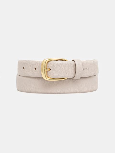 Calvin Klein pasek skórzany damski kolor beżowy LV04F7023G - zdjęcie produktu nr 1