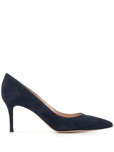 Gianvito Rossi 70mm pointed-toe pumps - Blue - zdjęcie produktu nr 1