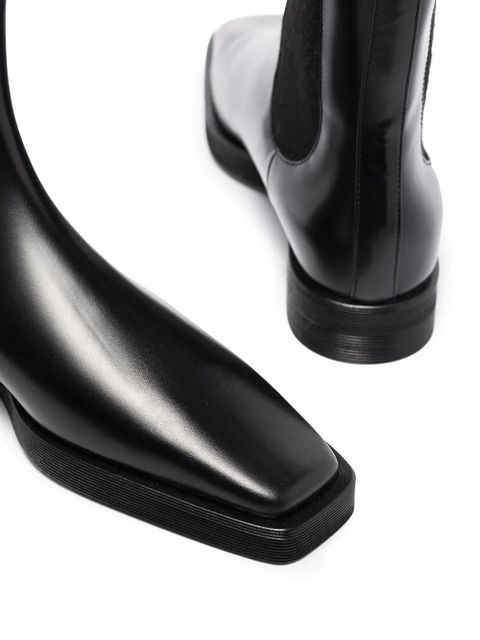 TOTEME square-toe Chelsea boots - Black