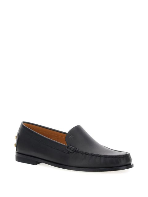 Tod's studded-embellishment loafers - Black