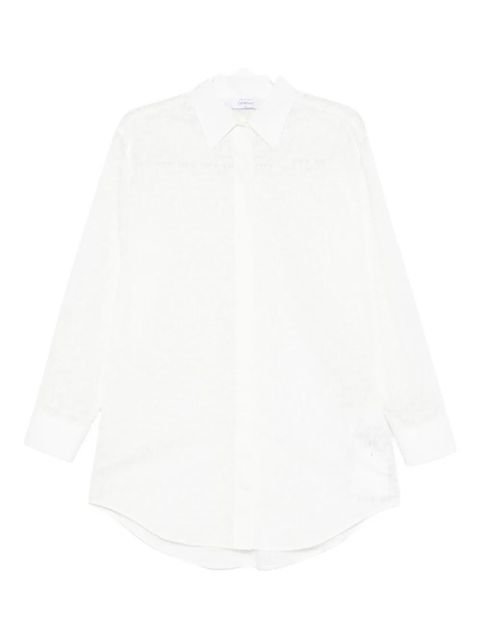 Off-White patterned shirt - 0118 WHITE - zdjęcie produktu nr 2
