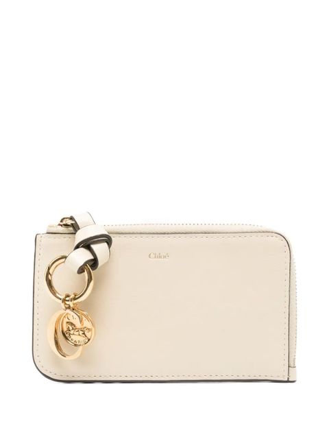 Chloé alphabet-charm wallet - Neutrals - zdjęcie produktu nr 1
