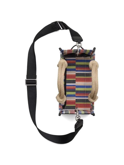 Marc Jacobs striped top-handle tote bag - Neutrals