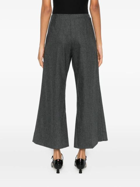 KHAITE flared cropped trousers - Grey