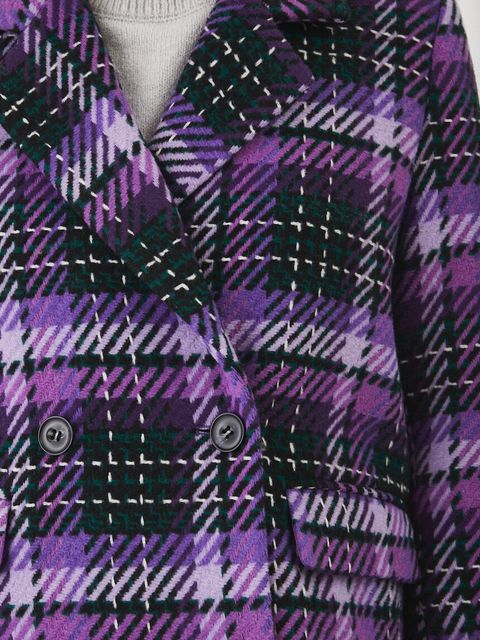 Medicine płaszcz z domieszką wełny przejściowy dwurzędowy