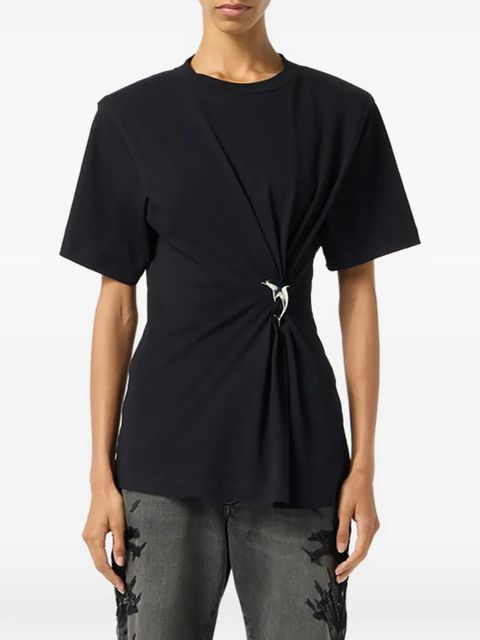 Blumarine dolphin-detail T-shirt - Black - zdjęcie produktu nr 1