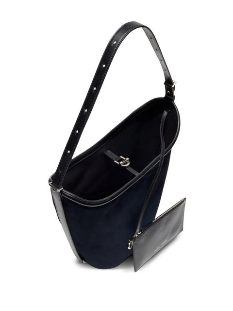 Proenza Schouler bucket-shape suede-leather tote bag - Blue