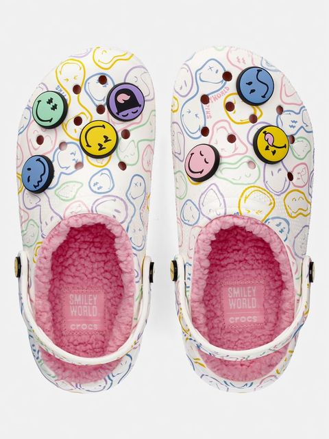 Crocs klapki Smiley Classic Lined Clog