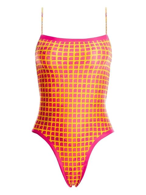 Agua By Agua Bendita reversible floral swimsuit - Pink - zdjęcie produktu nr 1
