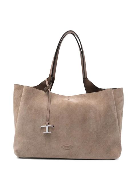 Tod's T logo charm tote bag - Neutrals - zdjęcie produktu nr 1