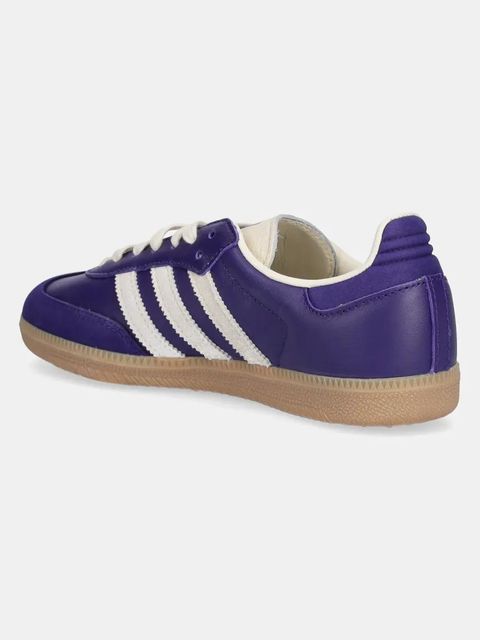 adidas Originals sneakersy skórzane Samba OG damskie kolor fioletowy JI2736