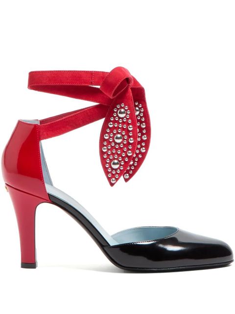 Valentino Garavani 85mm Foliefoliage pumps - Black - zdjęcie produktu nr 2