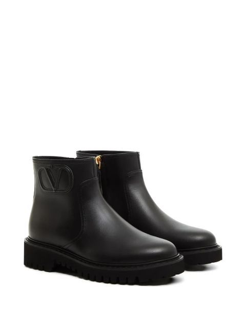 Valentino Garavani Fill Me calfskin ankle boots 35 mm - Black - zdjęcie produktu nr 2