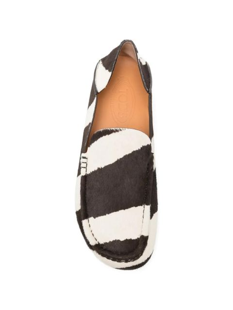 Tod's striped loafers - Brown