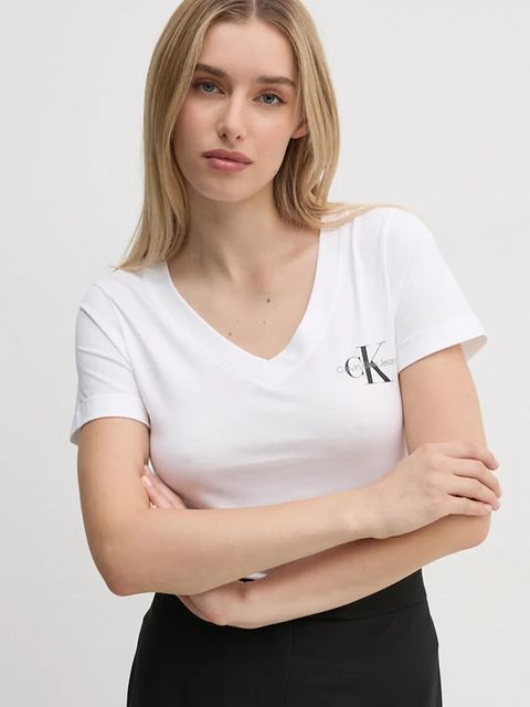 Calvin Klein Jeans t-shirt bawełniany 2-pack kolor czarny J20J223447