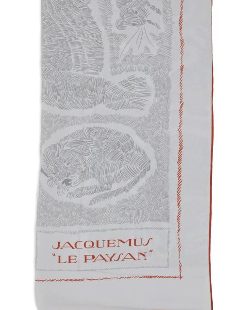 Jacquemus printed scarf - White - zdjęcie produktu nr 2