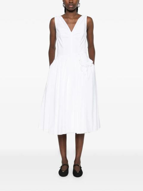 Prada V-neck floral midi dress - White - zdjęcie produktu nr 2