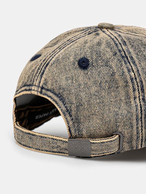 Daily Paper czapka z daszkiem jeansowa Dias Arch Stack Denim Cap