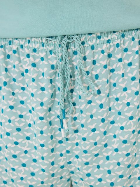 women'secret piżama damska kolor turkusowy 3132115