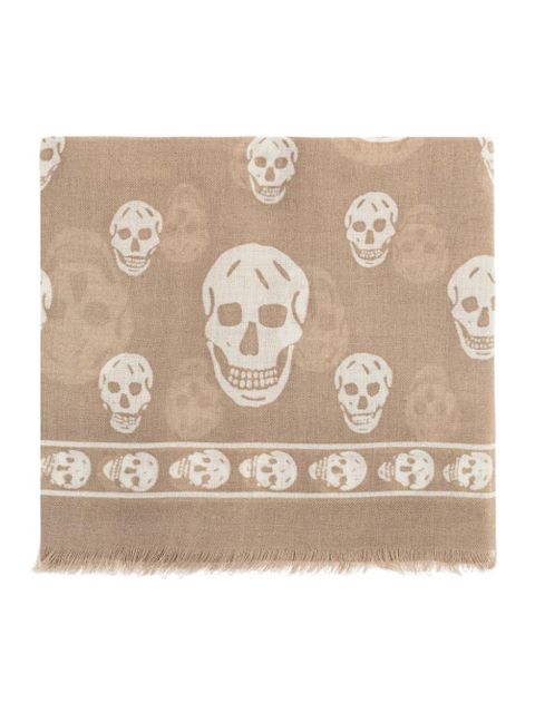 Alexander McQueen Skull-print scarf - Neutrals - zdjęcie produktu nr 2