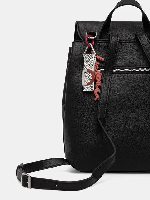 Desigual plecak SIERRA SUMY MINI STR damski kolor czarny mały gładki 25WAKP19 - zdjęcie produktu nr 2